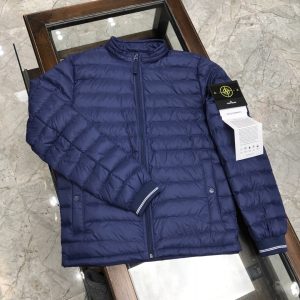 Replica STONE ISLAND Men's Down Jacket Blue