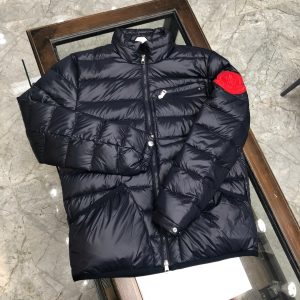 Replica Lightweight MONCLER Down Jacket For Men Dark Blue