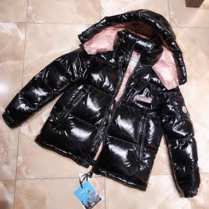 replica Moncler Snow Mountain Glossy Down Jacket Black