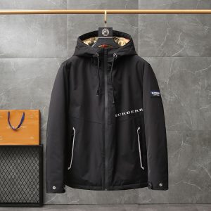 Burberry Hooded Warm Puffer Down Jacket Black