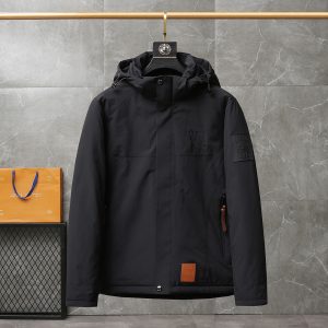 Replica LOEWE Short Down Jacket For Men Black