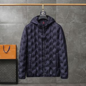 Replica Moncler Short Down Jacket for Men , Winter Down Jacket Blue