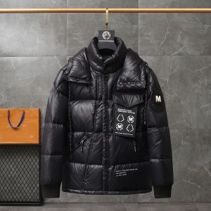 Replica moncler x fragment Hooded Down Jacket Black