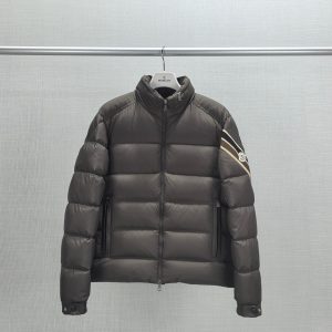 replica Moncler Brown Short down jacket ,Hooded Puffer Jackets