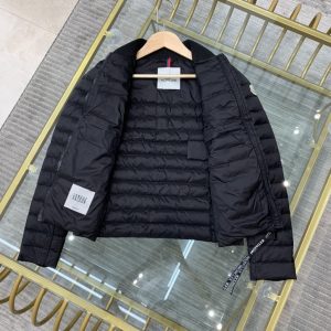 replica Moncler Women Slim Fit Down Jacket Black-3