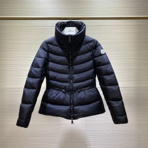 Moncler Women's Stand Collor Short Down Jacket Black