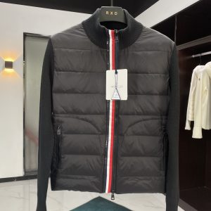 Replica Moncler cardigan Knit Down Jacket Black