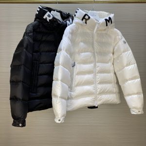 replica Moncler Down Jacket Stand Collar Black