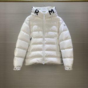 replica Moncler Down Jacket Stand Collar White