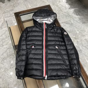 Replica Moncler Down Jacket - Caroux Men's Hooded Jacket Black