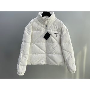 Replica Prada Short Down Jacket for men White