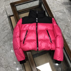 Replica MONCLER women's down jacket Pink puffer jacket