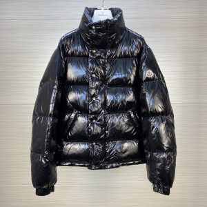 Moncler Glossy Black Down Jacket for Women