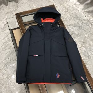 Replica Moncler Men's Ski Down Jacket Dark Blue