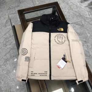 Replica The North Face TNF Down Jacket Brain Dead Beige