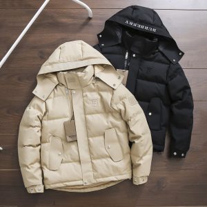 Replica Burberry Men's Windbreaker Down Jacket Khaki