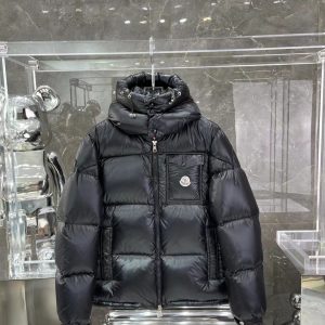 replica Moncler Round Collar Hooded Puffer Down Jacket