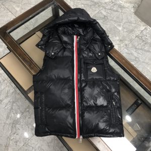 Replica Moncler Men's Down Vest Dark Black