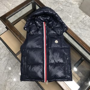 Replica Moncler Men's Down Vest Dark Blue