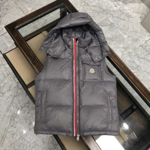 Replica Moncler Men's Down Vest Grey