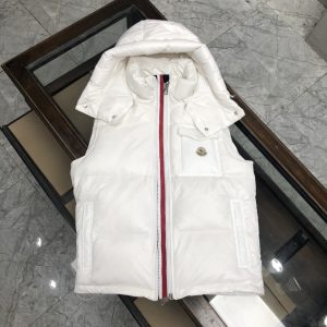 Replica Moncler Men's Down Vest White