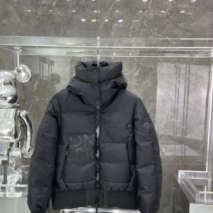 replica Moncler Trend Hooded Puffer Down Jacket Unisex Black