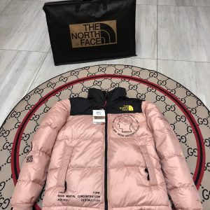 BrainDead x The North Face Retro Nuptse Jacket Brain Dead Down Jacket Pink