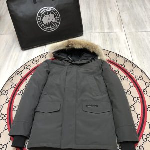 Canada Goose Langford Parka Men's Down Jacket Dark Grey