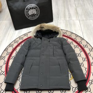 Canada Goose Carson Parka Unisex Long Down Coat Dark Grey