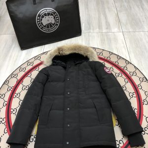 Canada Goose Carson Parka Unisex Long Down Coat Black