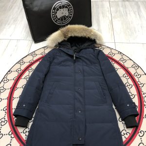 Canada Goose Shelburne Parka Women's Down Jacket Dark Blue