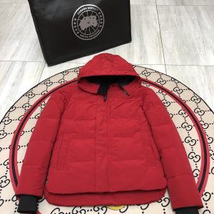 Canada Goose MacMillan Unisex Short Down Jacket Red