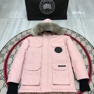 Canada Goose Expedition Parka Hooded Down Jacket Pink