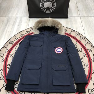 Canada Goose Expedition Parka Hooded Down Jacket Dark Blue