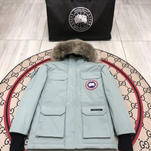 Canada Goose Expedition Parka Hooded Down Jacket Mint BLue