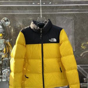 The North Face Down Jacket, Puffer Short Down Jacket Yellow