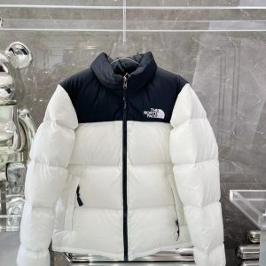 replica The North Face Down Jacket, Short Puffer Jacket White