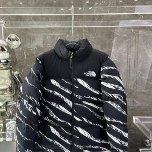 The North Face Down Jacket, Short Puffer Jacket Zebra Black