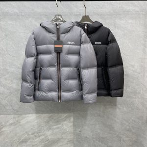 Replica Zegna Men's Puffer coat, short down jacket -2