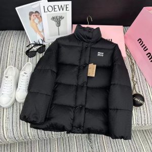 Replica miu miu Women Down Jacket Black