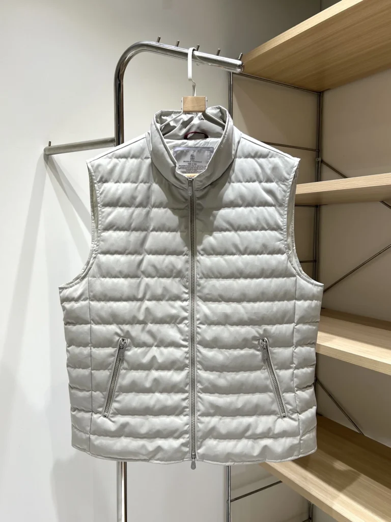Brunello Cucinelli Stand-Collar Goose-Down Vest real photo 1
