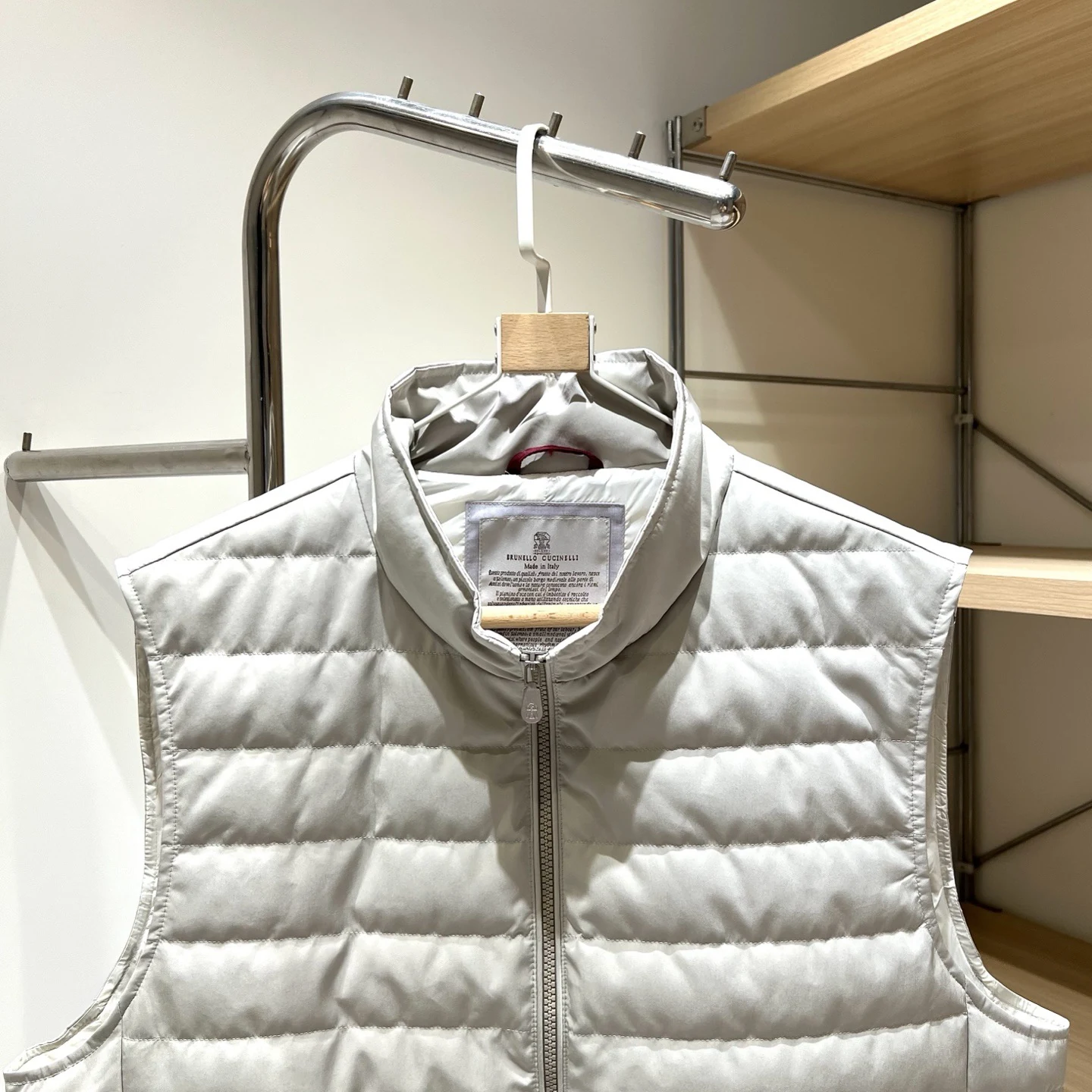 Brunello Cucinelli Stand-Collar Goose-Down Vest real photo 2