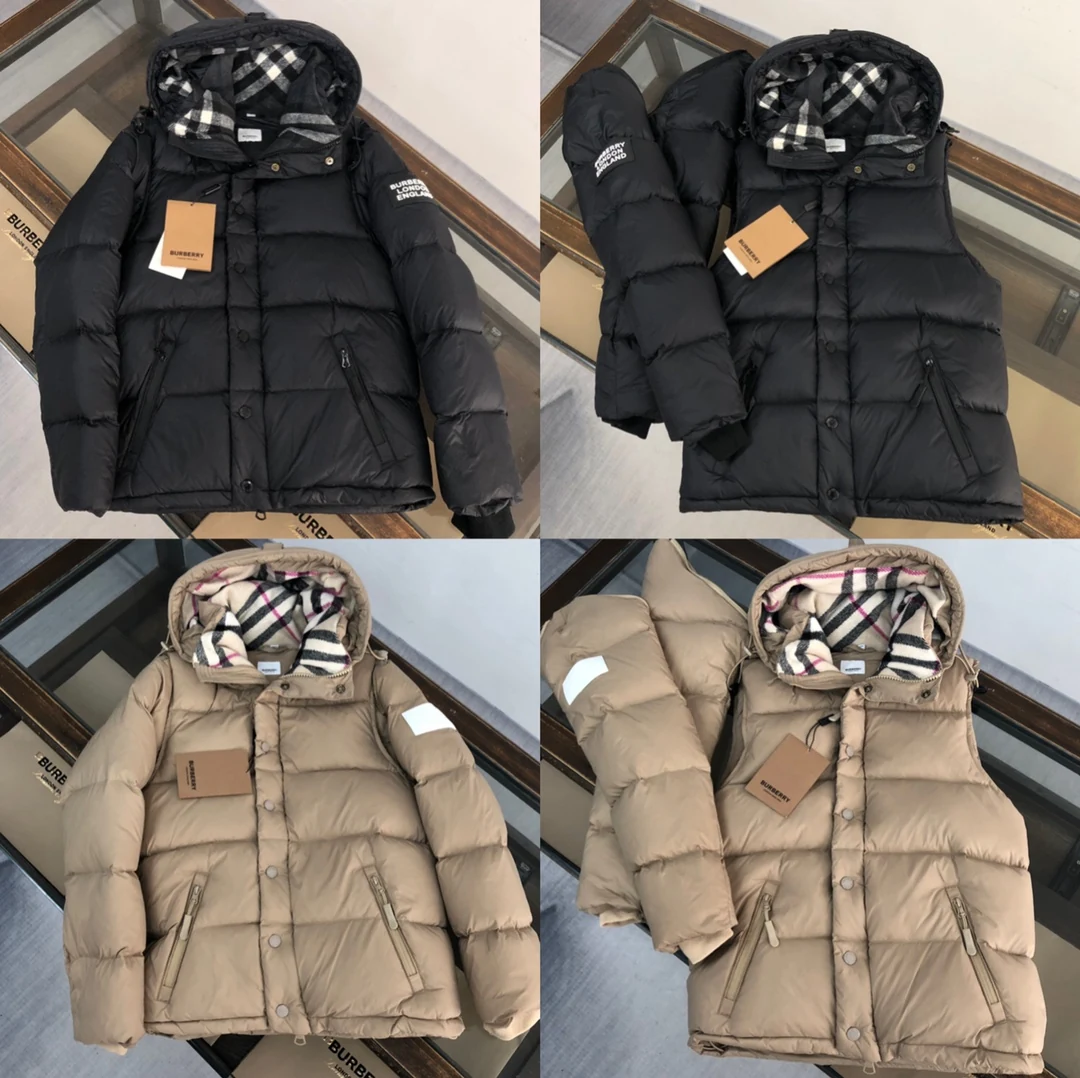 Burberry Doudoune Puffer Jacket - Style 4 - Burberry puffer jacket real photo 2