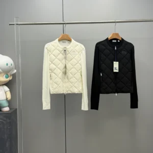 Burberry Quilted Panel Puffer Jacket - Burberry puffer jacket real photo 1
