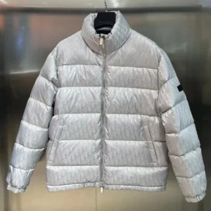 Burberry Zip Puffer Jacket - Style 5 - Burberry puffer jacket real photo 1