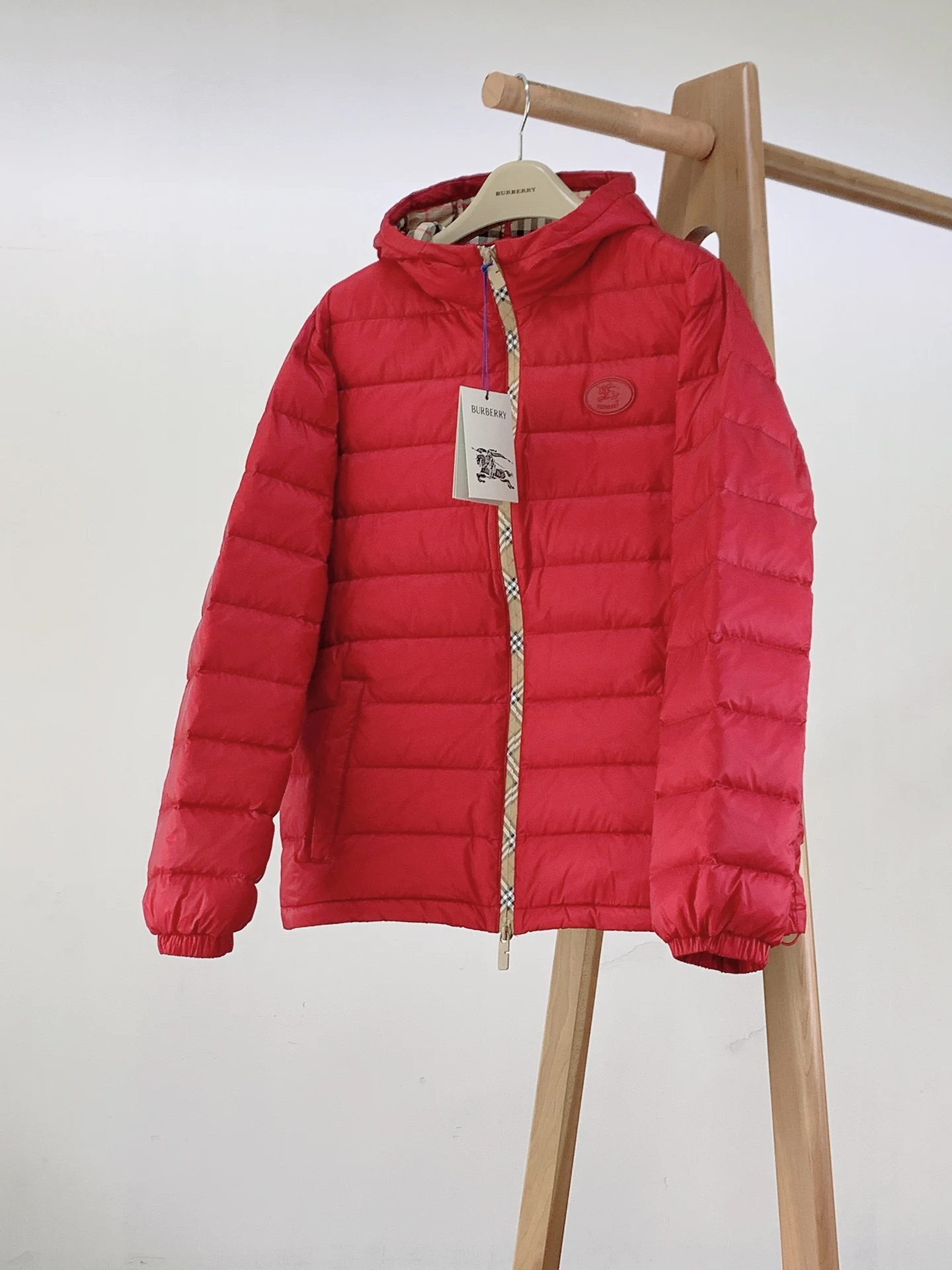 Burberry Zip Puffer Jacket - Style 17 - Burberry puffer jacket real photo 1