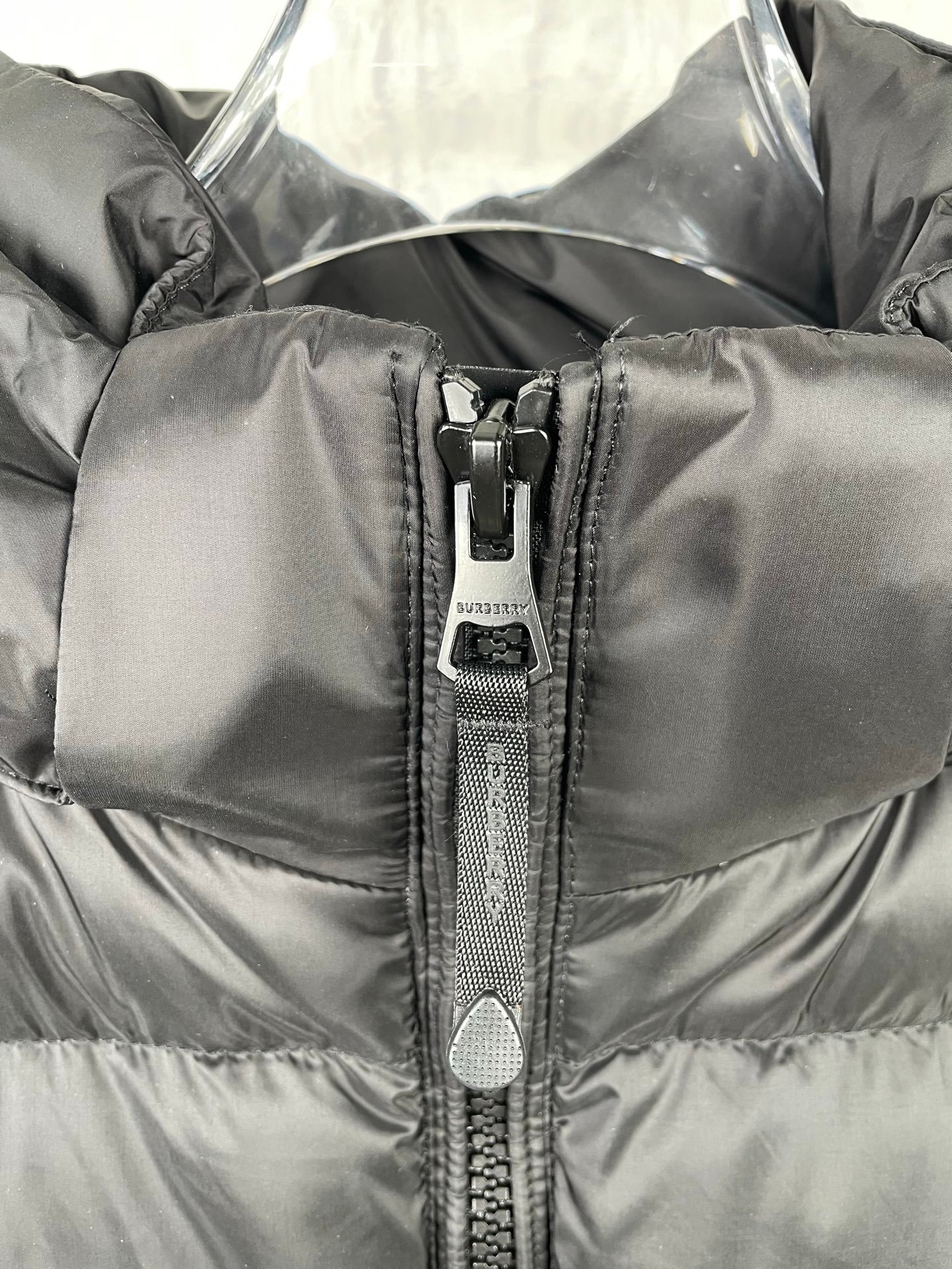 Burberry Zip Puffer Jacket - Style 18 - Burberry puffer jacket real photo 6