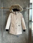 Canada Goose Fur-Collar Beanie - Style 3 Puffer Jacket - Canada Goose puffer jacket real photo 1