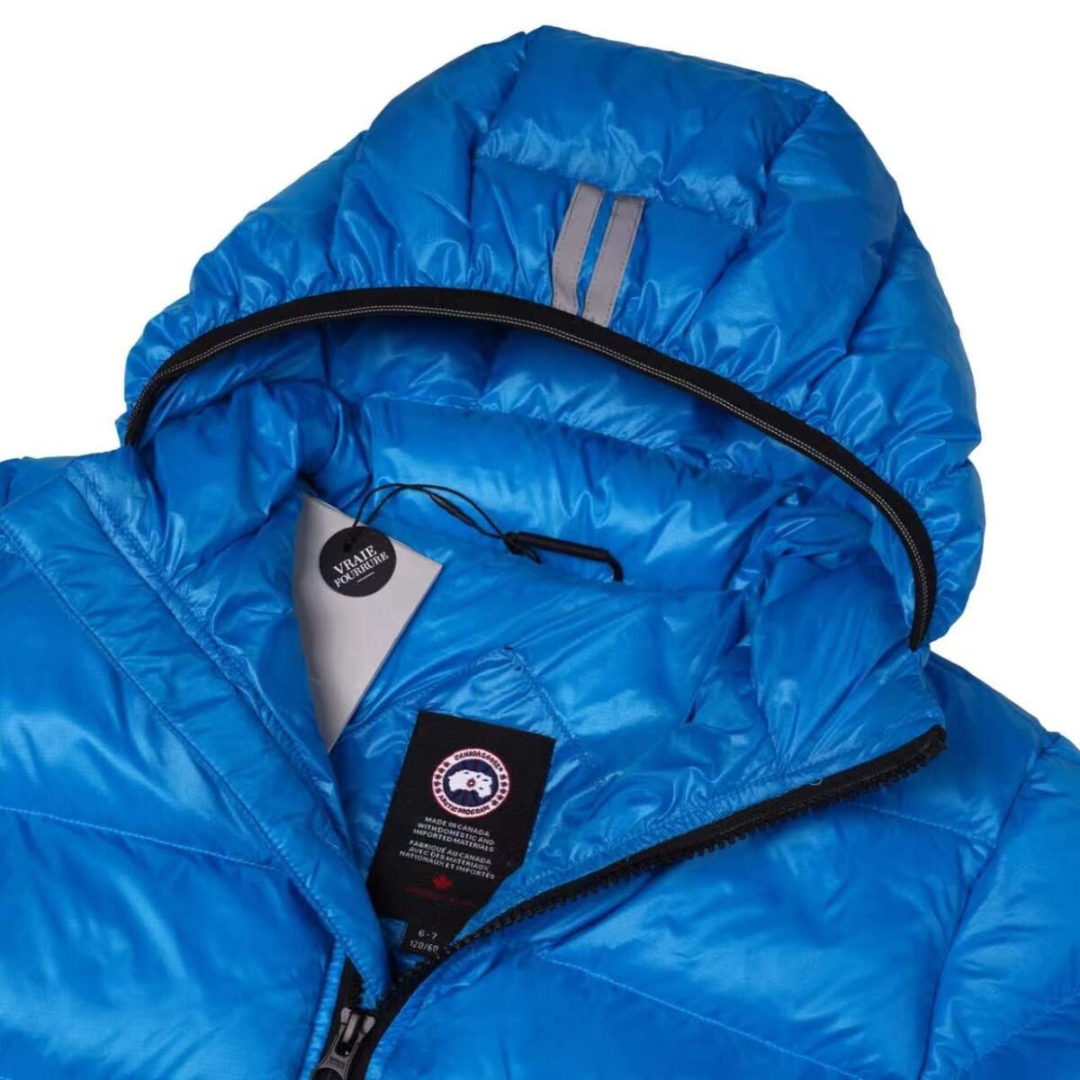 Canada Goose Hooded Puffer Jacket - Style 3 - Canada Goose puffer jacket real photo 3
