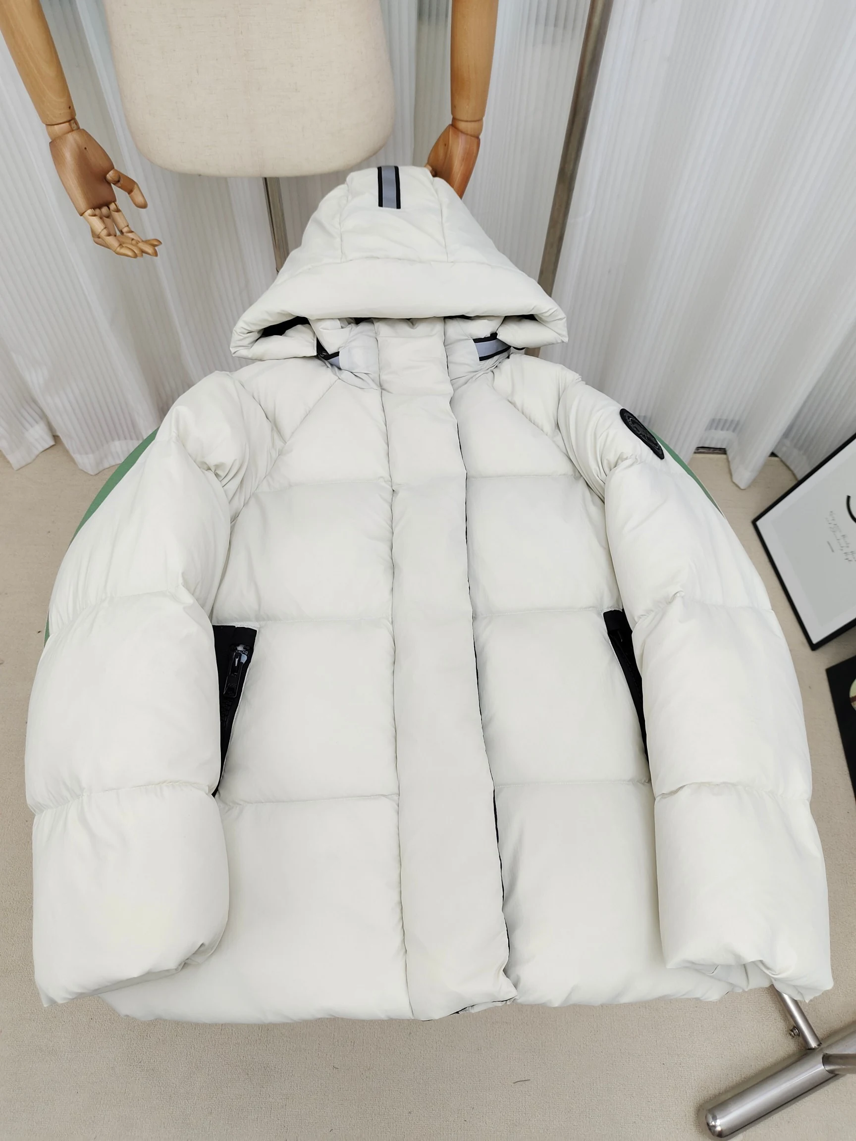 Canada Goose Hooded Puffer Jacket - Style 5 - Canada Goose puffer jacket real photo 1